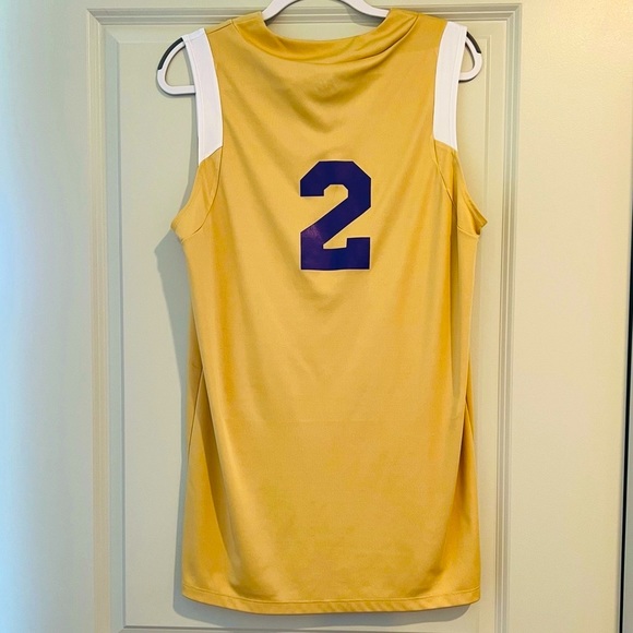 A4 Athletic Apparel Los Angeles Lakers Themed Sleeveless Basketball Jersey #2, M - Picture 11 of 11